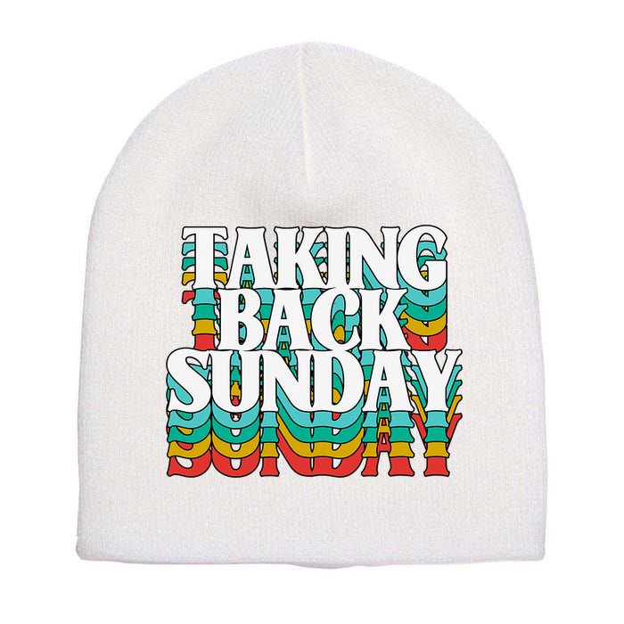 Taking Back Sunday Weekend Funny Retro Short Acrylic Beanie