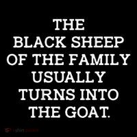 The Black S.H.E.E.P Of The Family Usually Turns Into Goat Poster