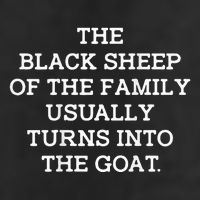 The Black S.H.E.E.P Of The Family Usually Turns Into Goat 25L Jumbo Tote