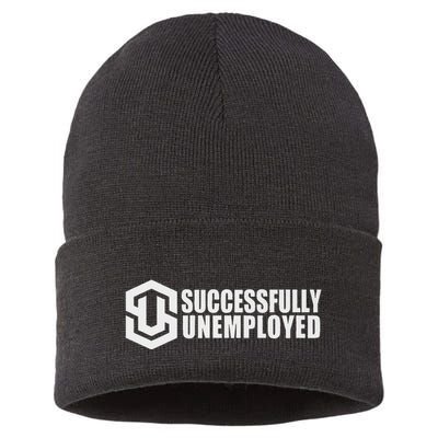 To Be Successfully Unemployed Is Awesome! Premium Sustainable Knit Beanie