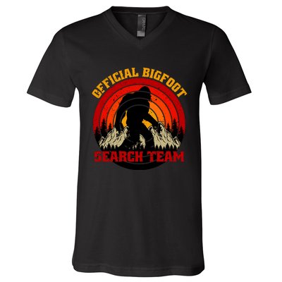 The Bigfoot Search Team V-Neck T-Shirt