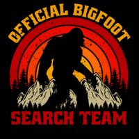 The Bigfoot Search Team Button
