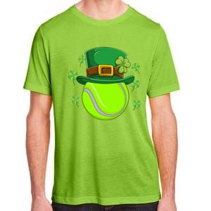 Tennis Ball St Patricks Day Ball Leprechaun Gift Adult ChromaSoft Performance T-Shirt