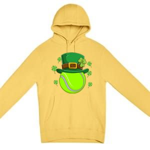 Tennis Ball St Patricks Day Ball Leprechaun Gift Premium Pullover Hoodie