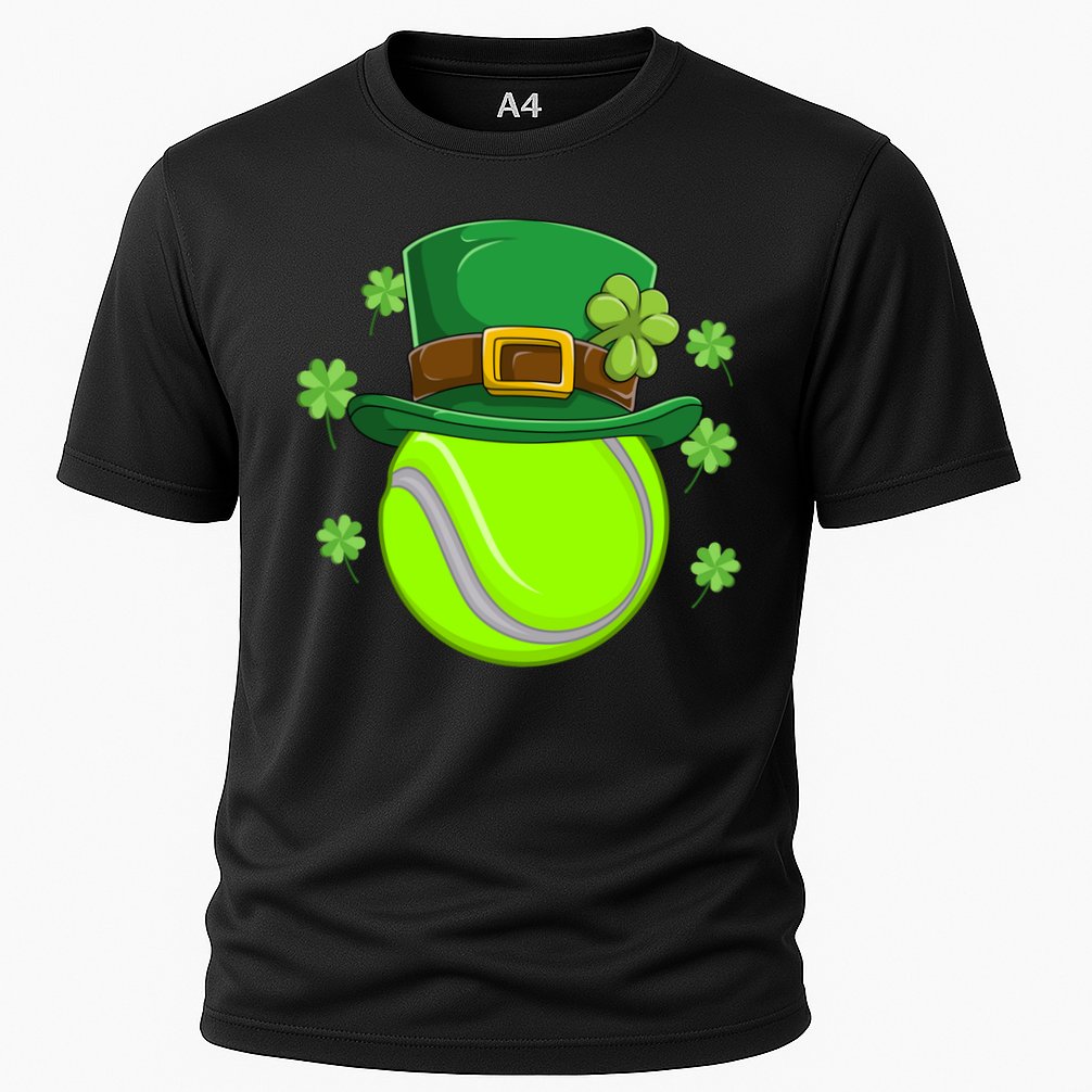 Tennis Ball St Patricks Day Ball Leprechaun Gift Cooling Performance Crew T-Shirt