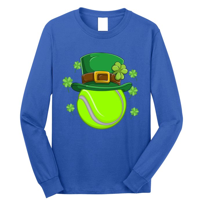 Tennis Ball St Patricks Day Ball Leprechaun Gift Long Sleeve Shirt