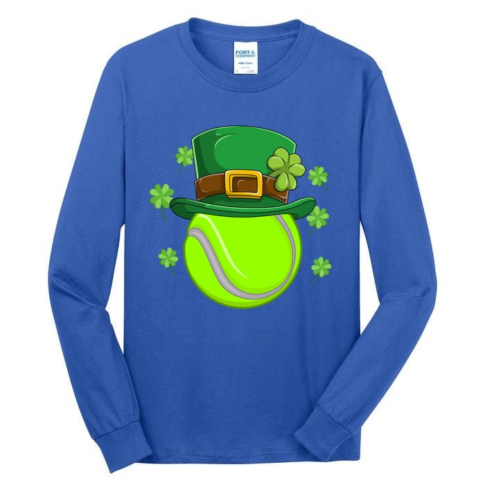 Tennis Ball St Patricks Day Ball Leprechaun Gift Tall Long Sleeve T-Shirt