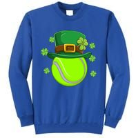 Tennis Ball St Patricks Day Ball Leprechaun Gift Tall Sweatshirt