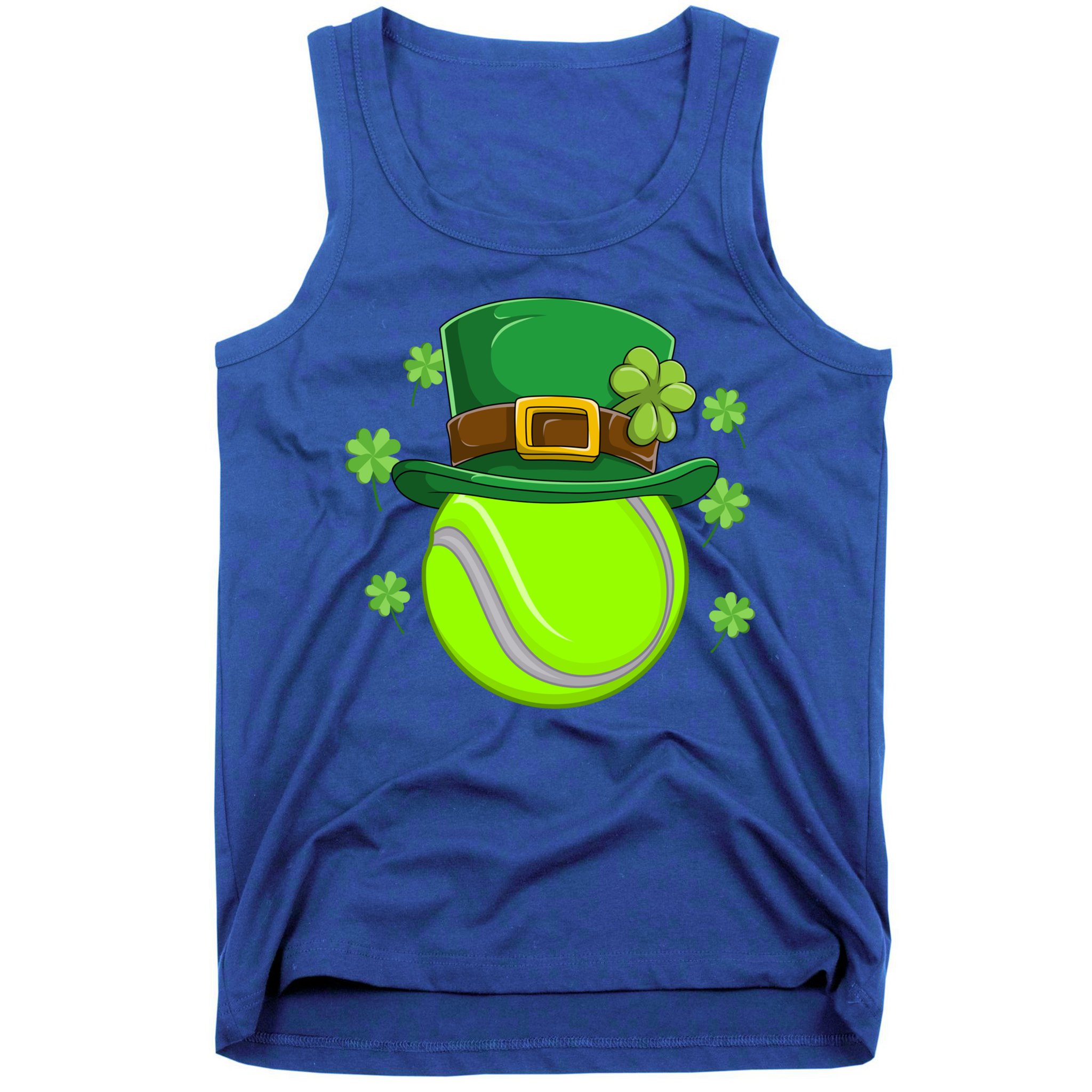 Tennis Ball St Patricks Day Ball Leprechaun Gift Tank Top