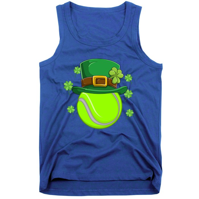 Tennis Ball St Patricks Day Ball Leprechaun Gift Tank Top