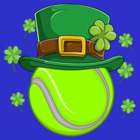 Tennis Ball St Patricks Day Ball Leprechaun Gift Womens T-Shirt