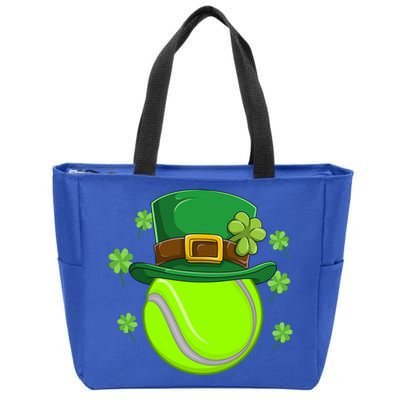 Tennis Ball St Patricks Day Ball Leprechaun Gift Zip Tote Bag