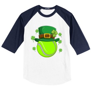 Tennis Ball St Patricks Day Ball Leprechaun Gift Baseball Sleeve Shirt