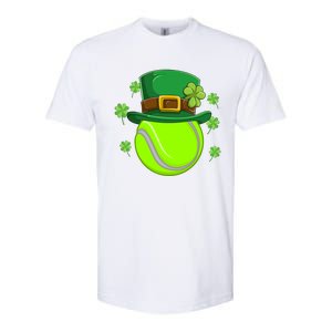 Tennis Ball St Patricks Day Ball Leprechaun Gift Softstyle CVC T-Shirt