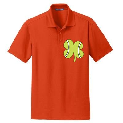 Tennis Ball St Patricks Day Shamrock Gift Dry Zone Grid Polo