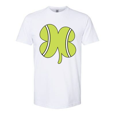 Tennis Ball St Patricks Day Shamrock Gift Softstyle® CVC T-Shirt