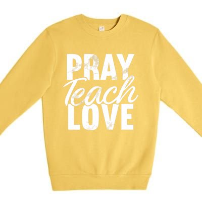 Theology Bible Study Christianity Christian Teacher Premium Premium Crewneck Sweatshirt