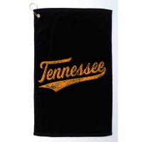 Tennessee Baseball Sports Script Cursive Flag Swoosh Golf Towel