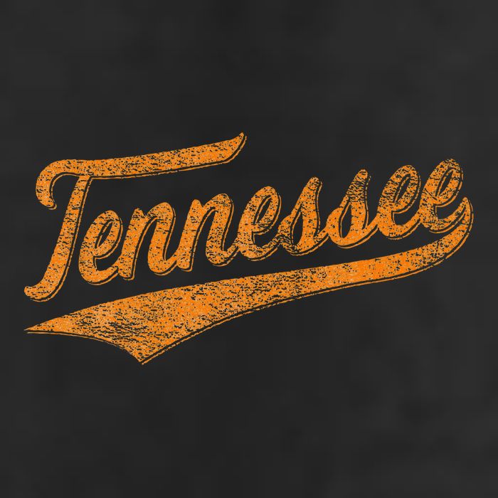 Tennessee Baseball Sports Script Cursive Flag Swoosh Golf Towel
