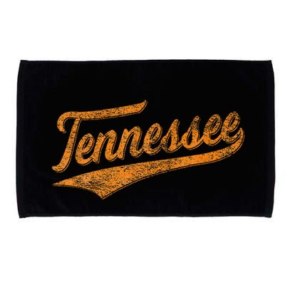 Tennessee Baseball Sports Script Cursive Flag Swoosh Microfiber Hand Towel