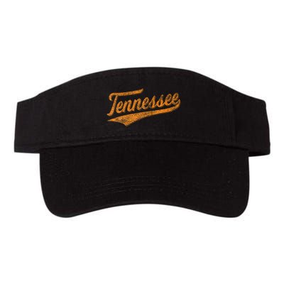 Tennessee Baseball Sports Script Cursive Flag Swoosh Visor