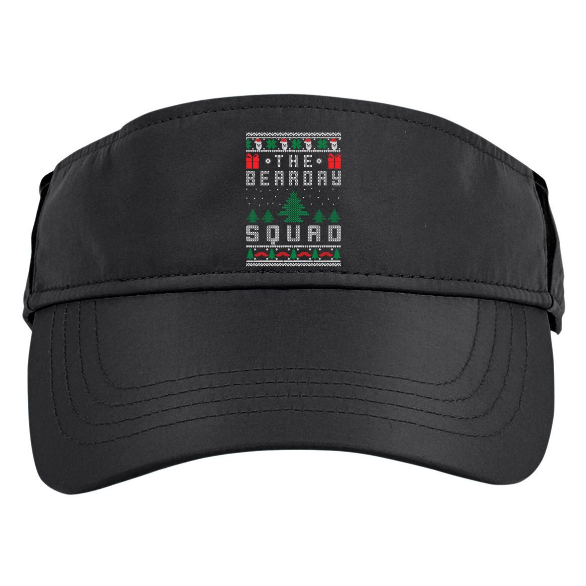 The Bearday Squad Ugly Christmas Adult Drive Performance Visor