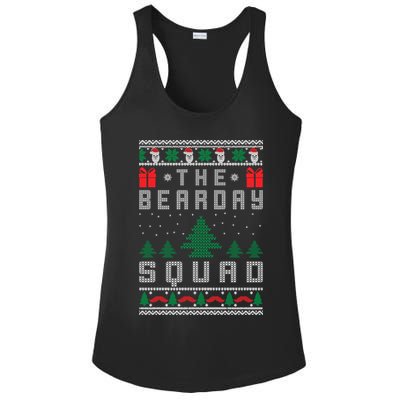 The Bearday Squad Ugly Christmas Ladies PosiCharge Competitor Racerback Tank