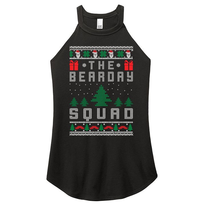 The Bearday Squad Ugly Christmas Women's Perfect Tri Rocker Tank
