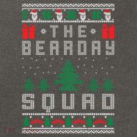 The Bearday Squad Ugly Christmas Cotton Canvas Backpack