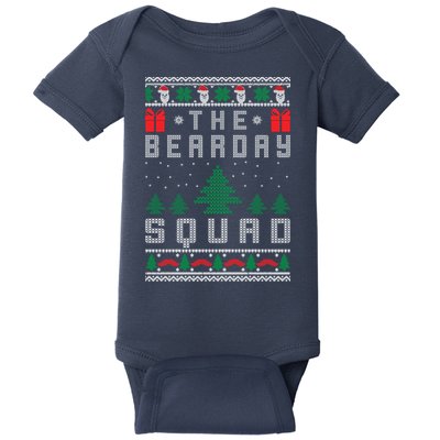 The Bearday Squad Ugly Christmas Baby Bodysuit