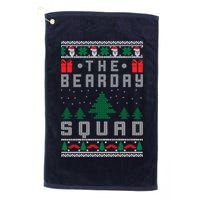 The Bearday Squad Ugly Christmas Golf Towel