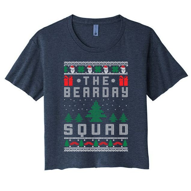 The Bearday Squad Ugly Christmas Crop Top