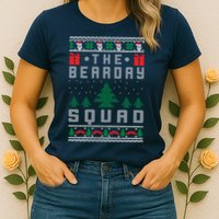 The Bearday Squad Ugly Christmas Womens T-Shirt