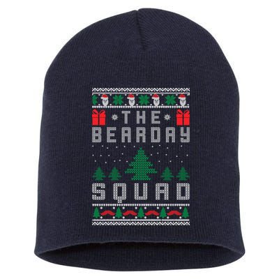 The Bearday Squad Ugly Christmas Short Acrylic Beanie