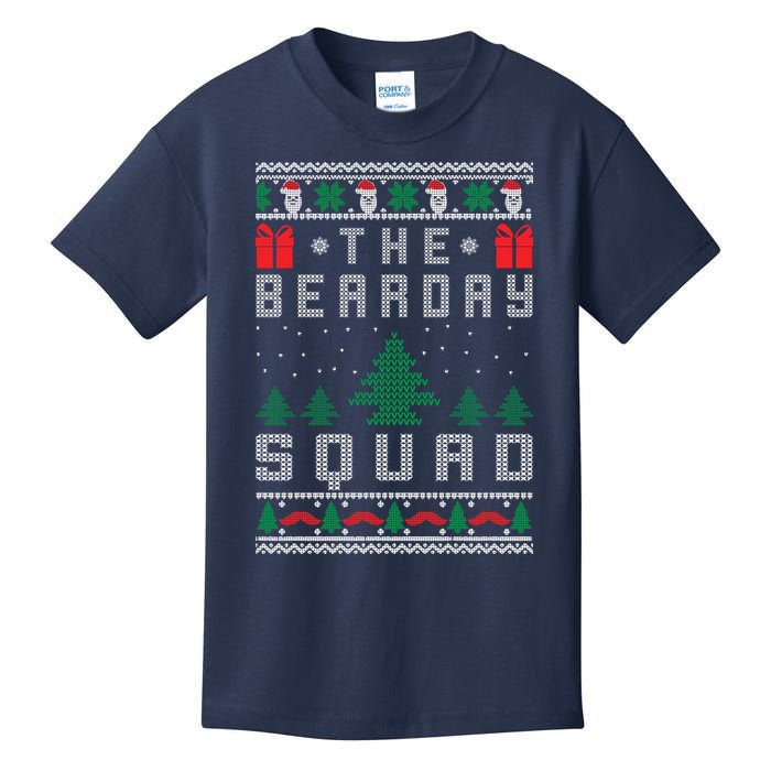 The Bearday Squad Ugly Christmas Kids T-Shirt