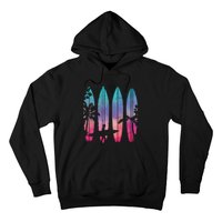 Tropical Beach Surf Surfboard Surfing Surfer Ocean Surfing Hoodie