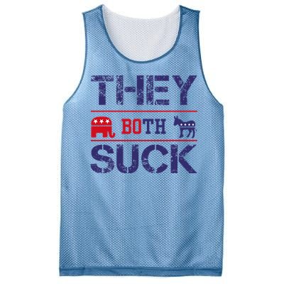 They Both Suck Anti Political Mesh Reversible Basketball Jersey Tank