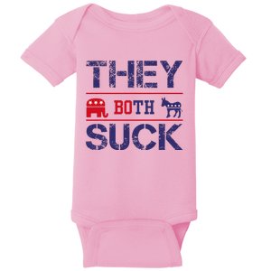 They Both Suck Anti Political Baby Bodysuit