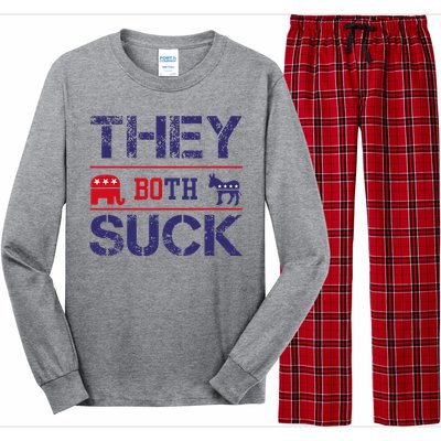 They Both Suck Anti Political Long Sleeve Pajama Set