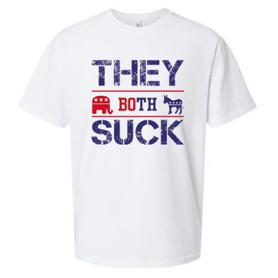 They Both Suck Anti Political Sueded Cloud Jersey T-Shirt