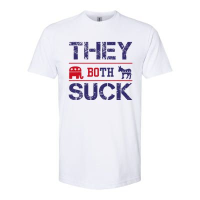 They Both Suck Anti Political Softstyle CVC T-Shirt