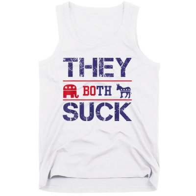 They Both Suck Funny Anti Political Party Libertarian Tank Top