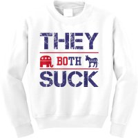 They Both Suck Funny Anti Political Party Libertarian Kids Sweatshirt