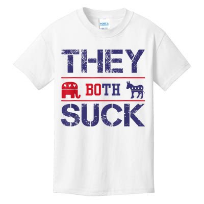 They Both Suck Funny Anti Political Party Libertarian Kids T-Shirt