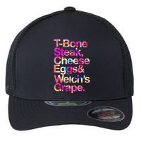 T Bone Steak Cheese Eggs WelchS Grape Flexfit Unipanel Trucker Cap