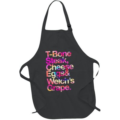 T Bone Steak Cheese Eggs WelchS Grape Apron