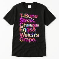 T Bone Steak Cheese Eggs WelchS Grape Tall T-Shirt