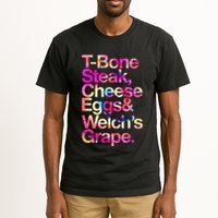 T Bone Steak Cheese Eggs WelchS Grape Tall T-Shirt