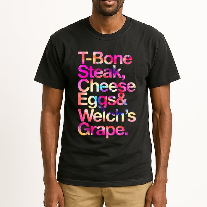 T Bone Steak Cheese Eggs WelchS Grape Tall T-Shirt