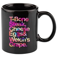 T Bone Steak Cheese Eggs WelchS Grape 11oz C Handle Ceramic Mug